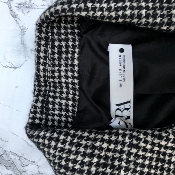 ❌SOLD❌Zara Double Breasted Houndstooth Blazer - Picture 6 of 14